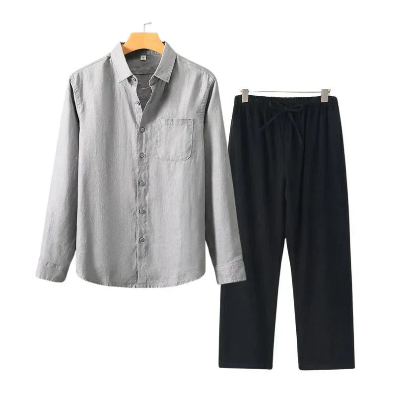TheighT Linen Combo Longsleeve
