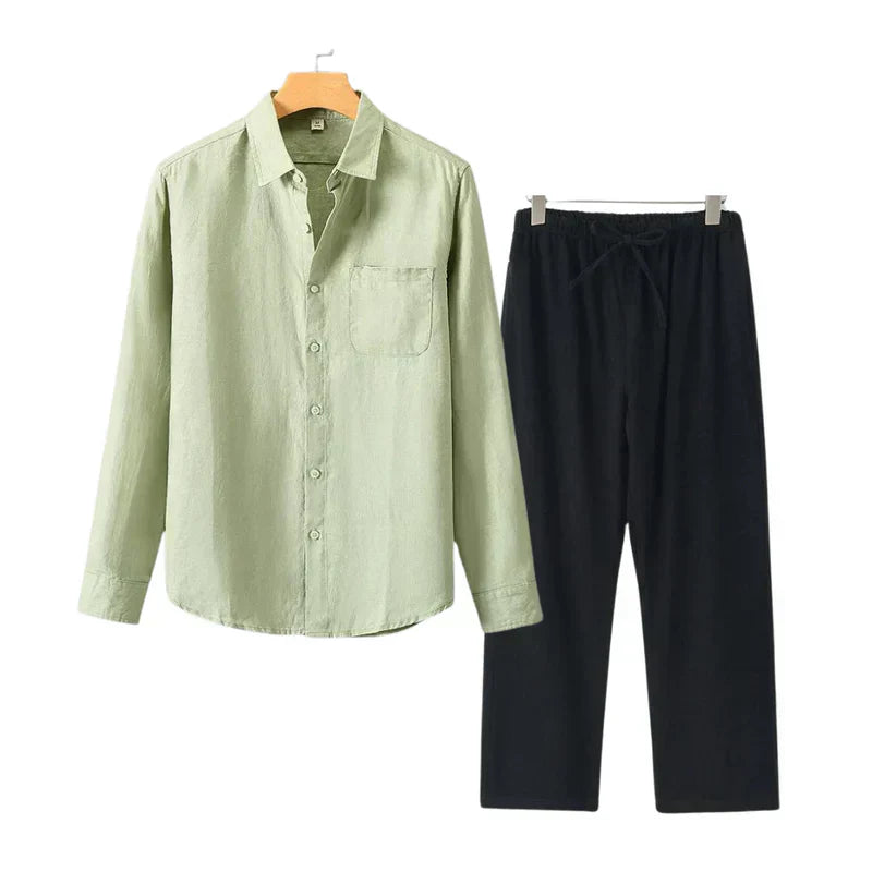 TheighT Linen Combo Longsleeve
