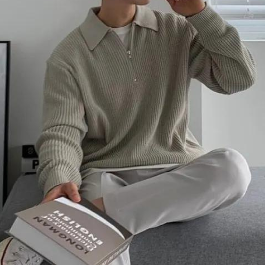 Julius 半拉链毛衣