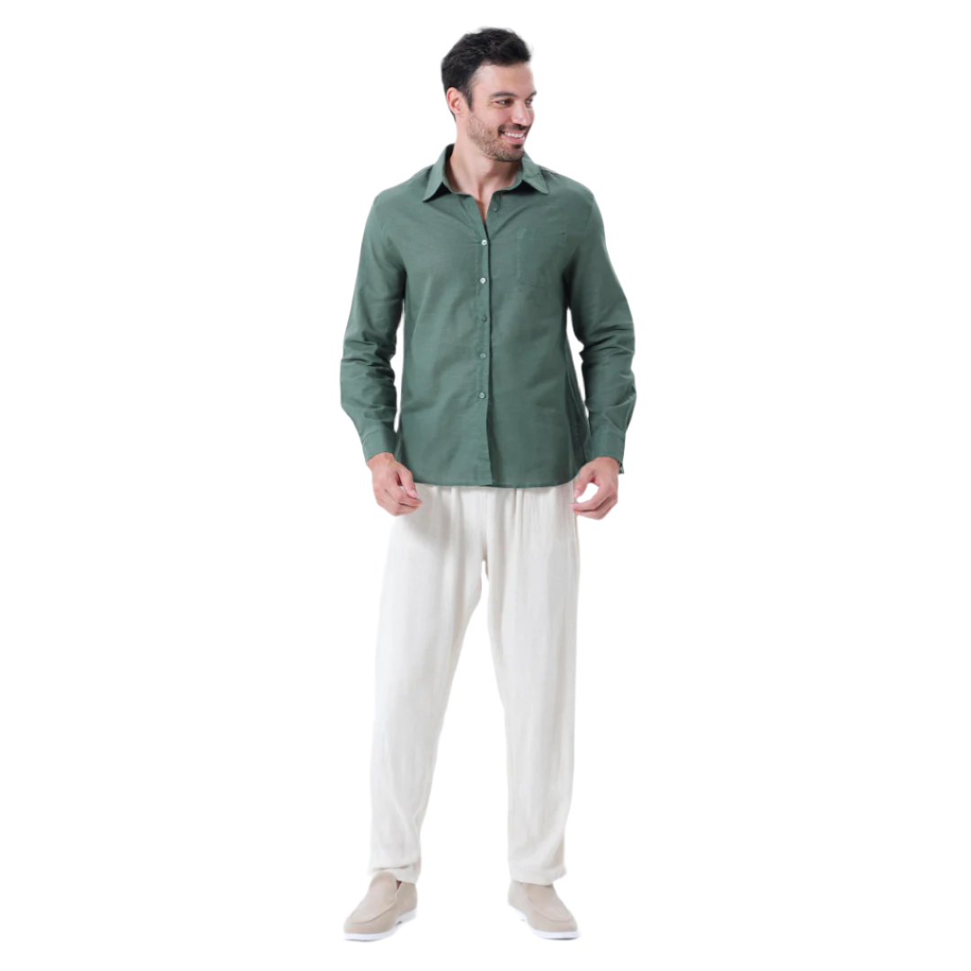 TheighT Linen Combo Longsleeve