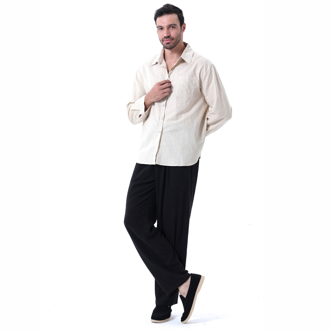 TheighT Linen Combo Longsleeve