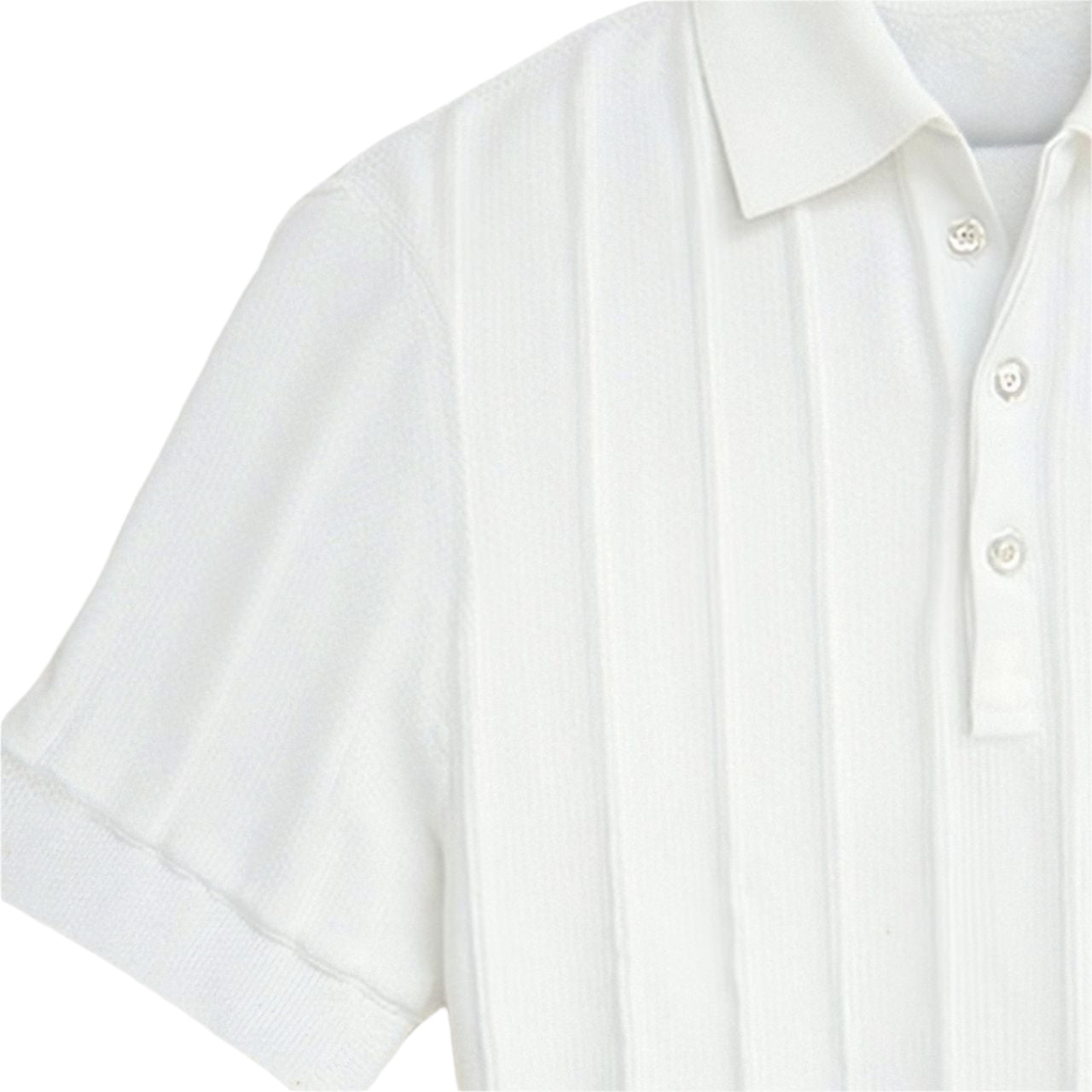 TheighT 竖条纹纽扣 Polo 衫