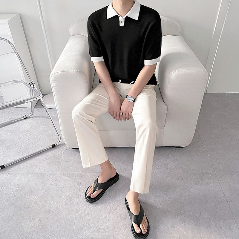 里约热内卢 - TheighT 男士宽袖 Polo 衫