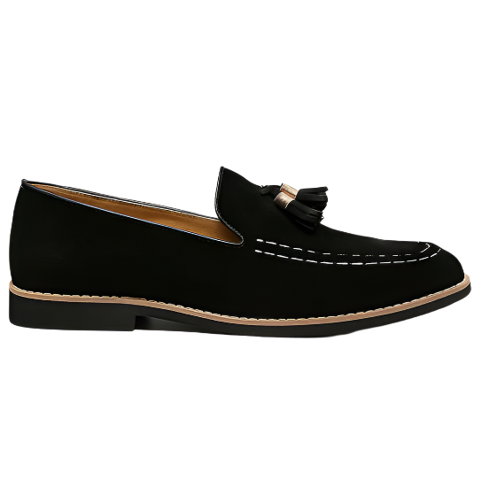 Enzo Taupe Suede Loafer