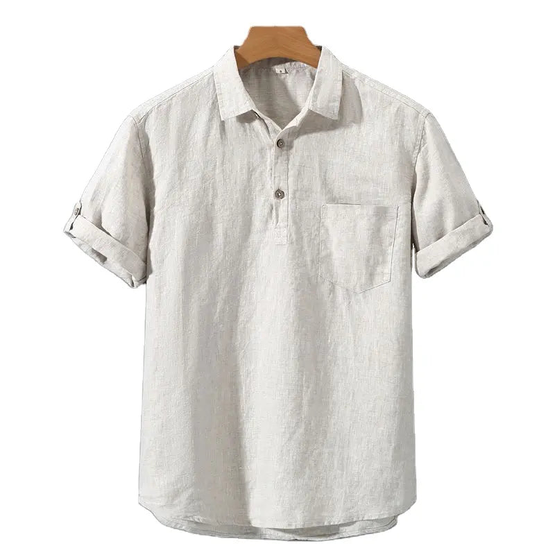 Fez - TheighT Linen Polo