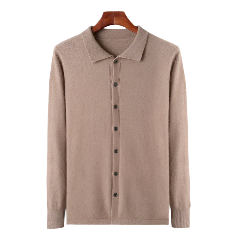 100% TheighT Cashmere Polo Button
