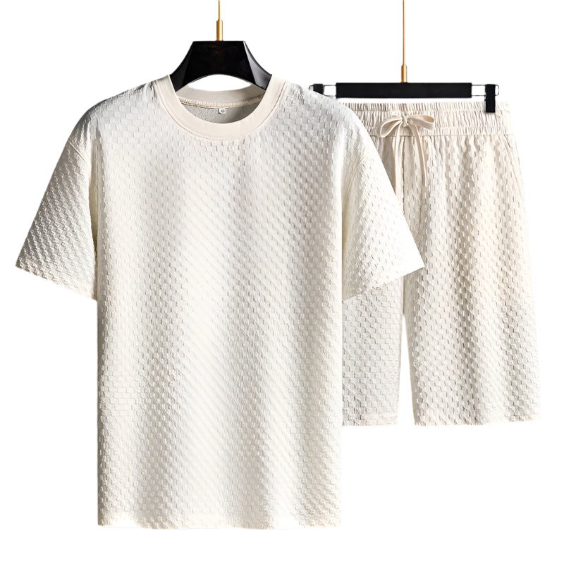 TheighT 高级华夫格针织休闲套装