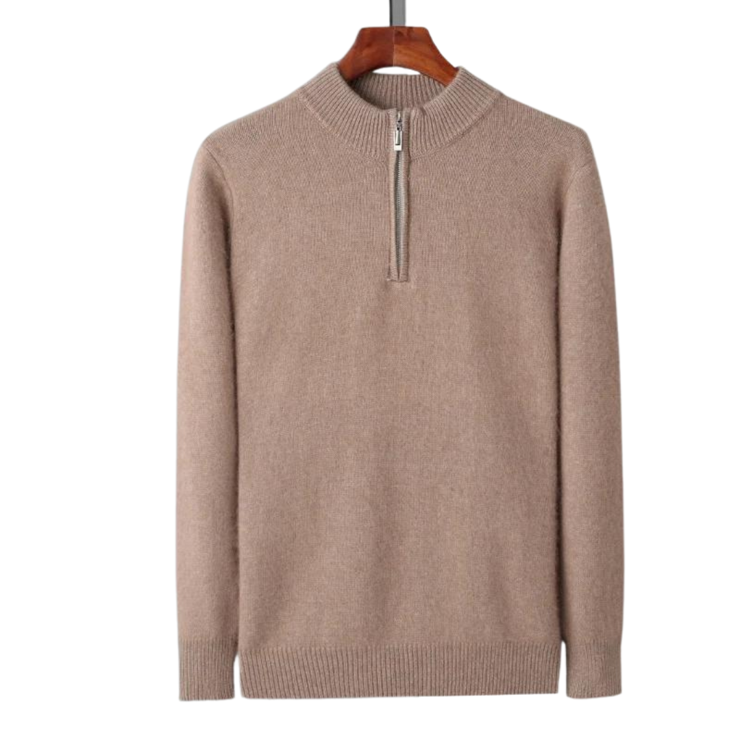 100% TheighT Cashmere Zip Up