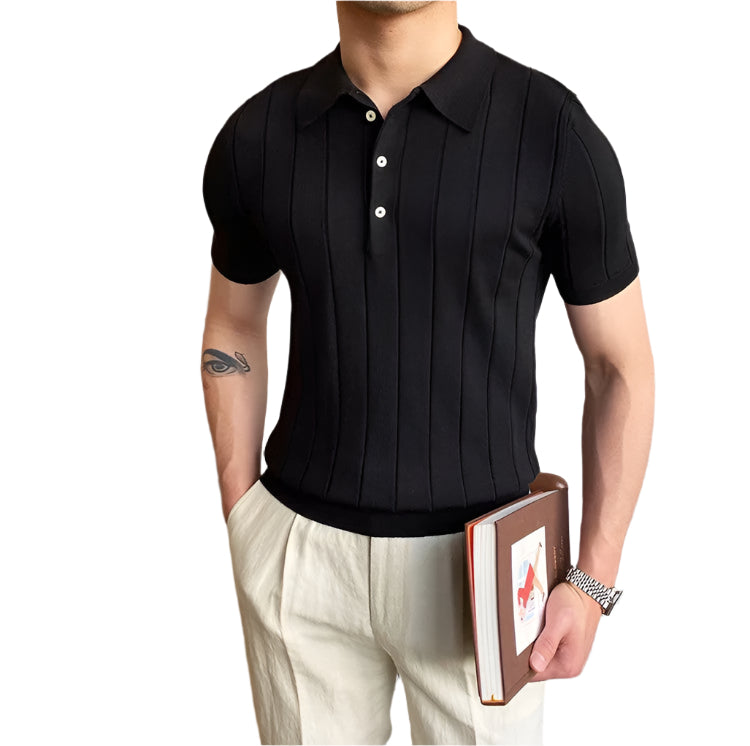 条纹 Polo 衫