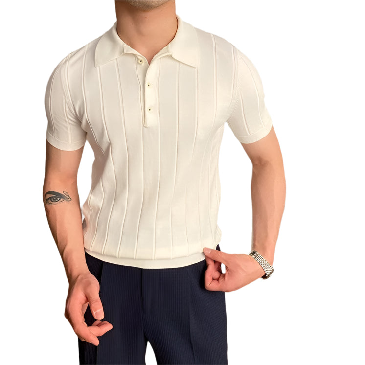 条纹 Polo 衫