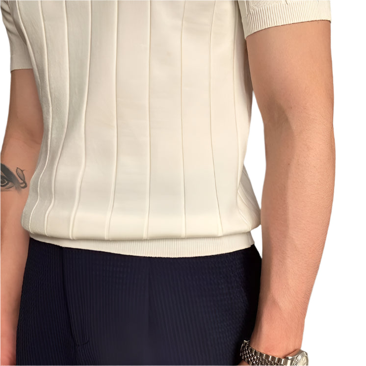 条纹 Polo 衫