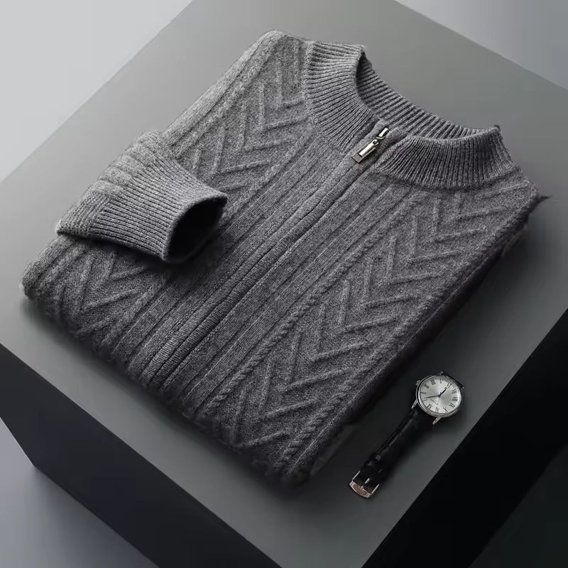 100% 極厚カシミア パターンベスト