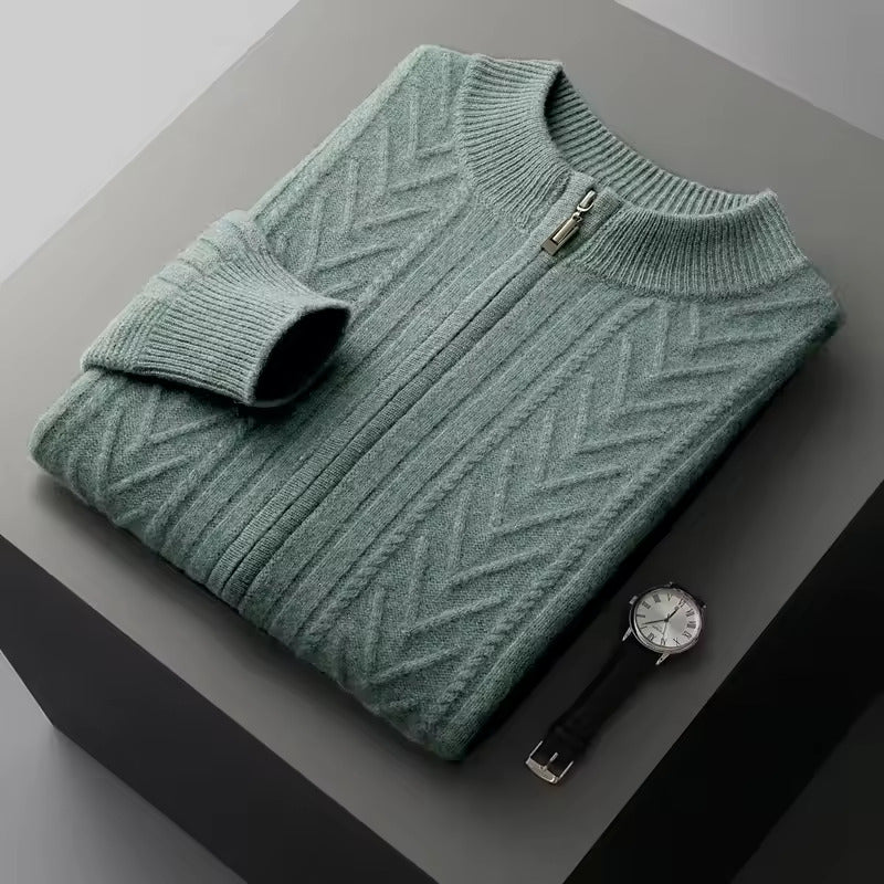 100% 極厚カシミア パターンベスト
