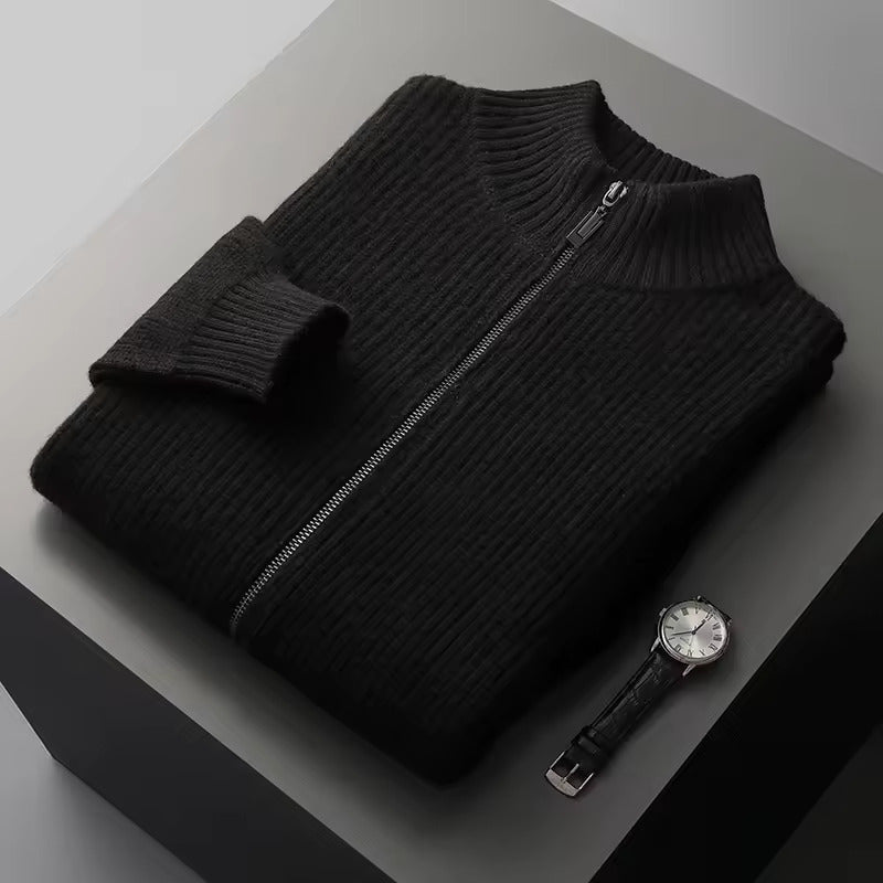 100% 極厚カシミア リブベスト