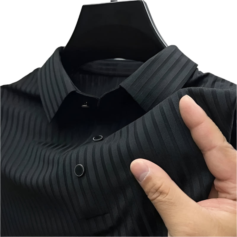Vermilliôn Legacy Lotus® 真丝 Polo 衫
