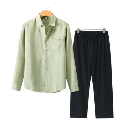 TheighT Linen Combo Longsleeve