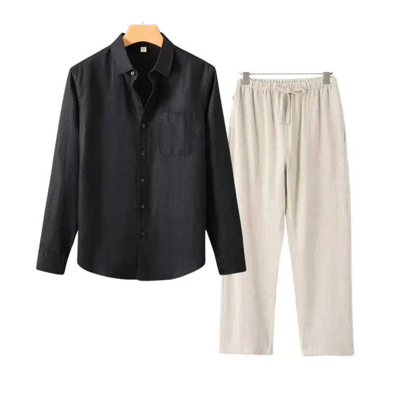 TheighT Linen Combo Longsleeve