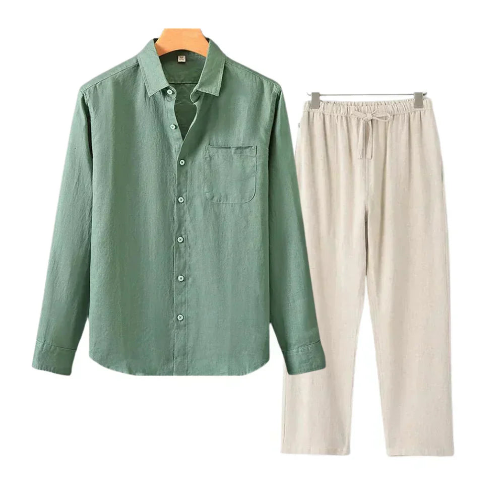 TheighT Linen Combo Longsleeve