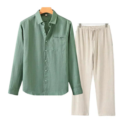 TheighT Linen Combo Longsleeve