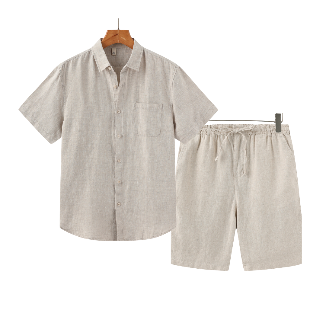 Old Money Linen Combo Shorts