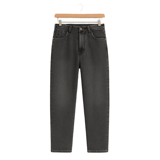 Washed Floral Denim Jeans