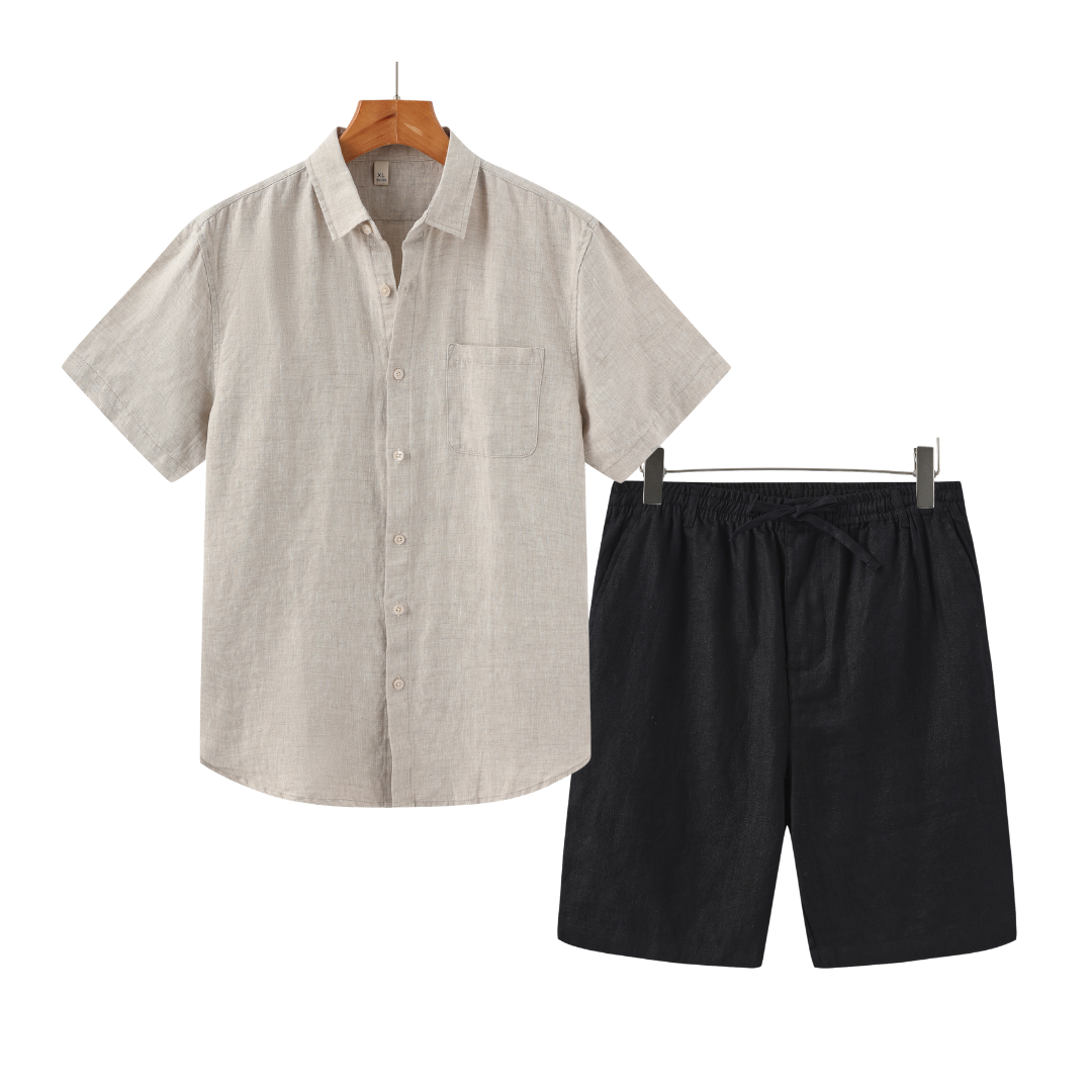 Old Money Linen Combo Shorts