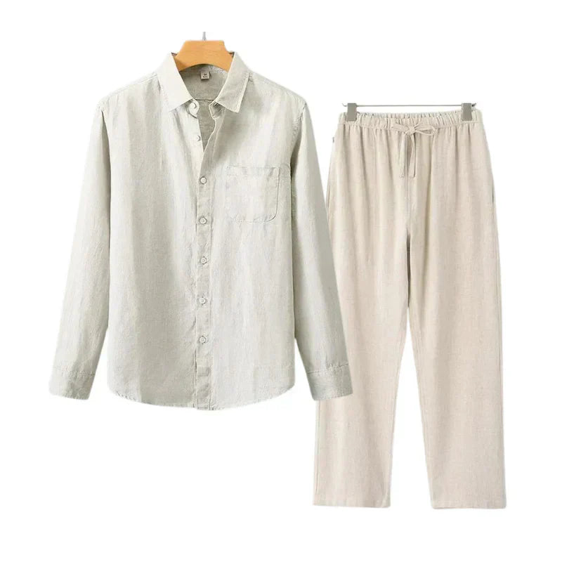 TheighT Linen Combo Longsleeve