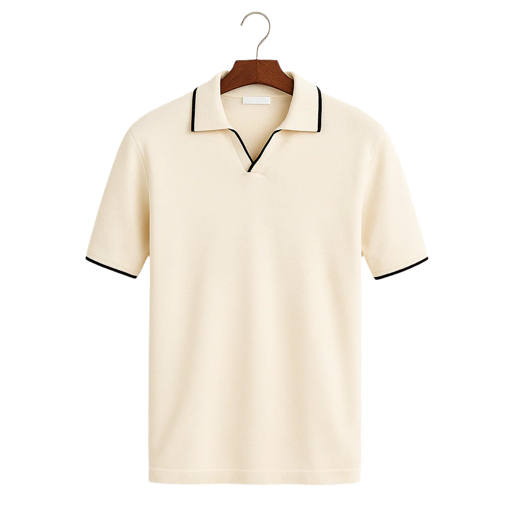TheighT Contrast Slim Fitted Polo