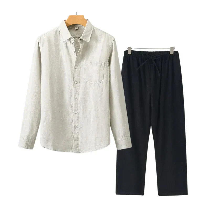 TheighT Linen Combo Longsleeve