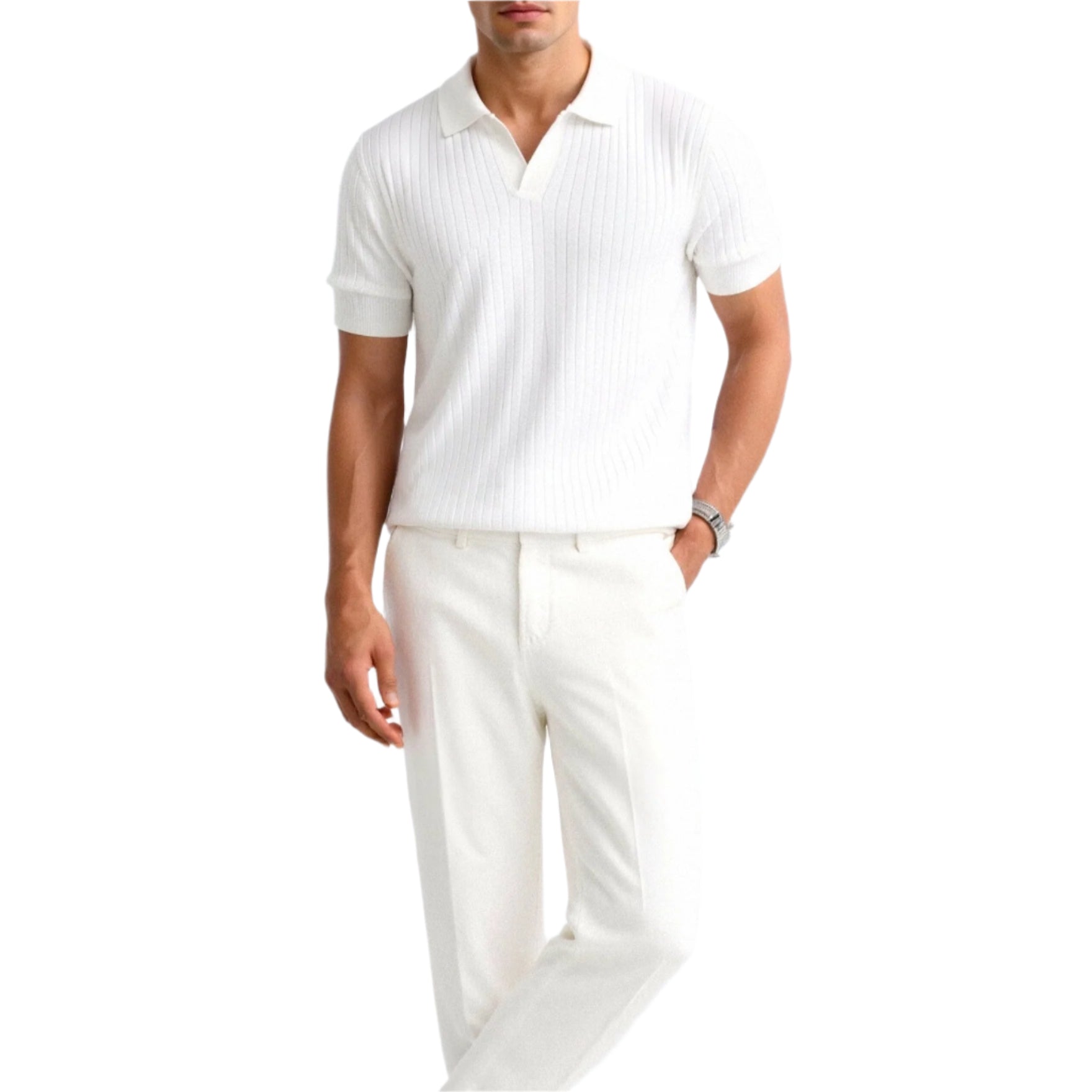 Pisa - TheighT Ribbed Cotton Polo