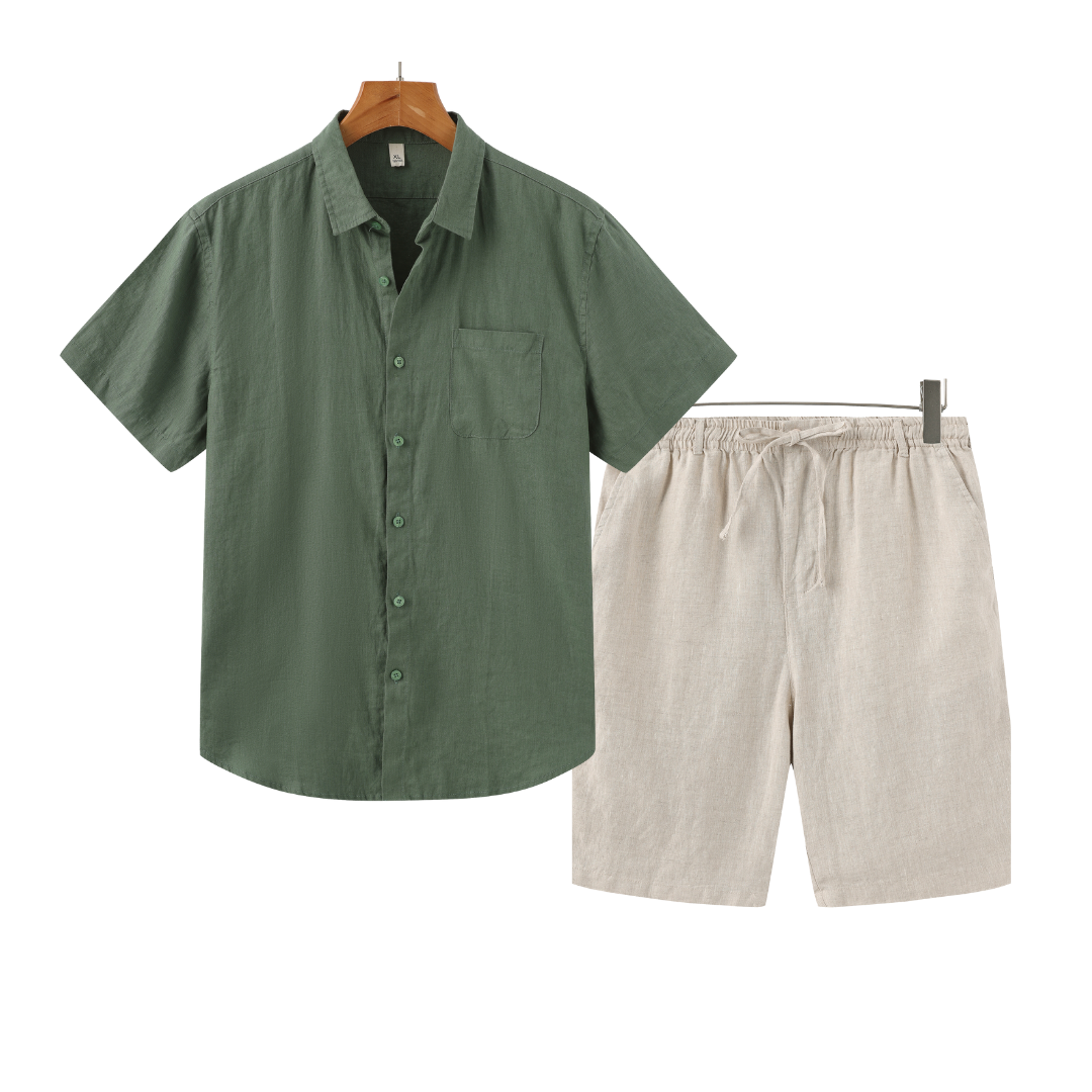Old Money Linen Combo Shorts