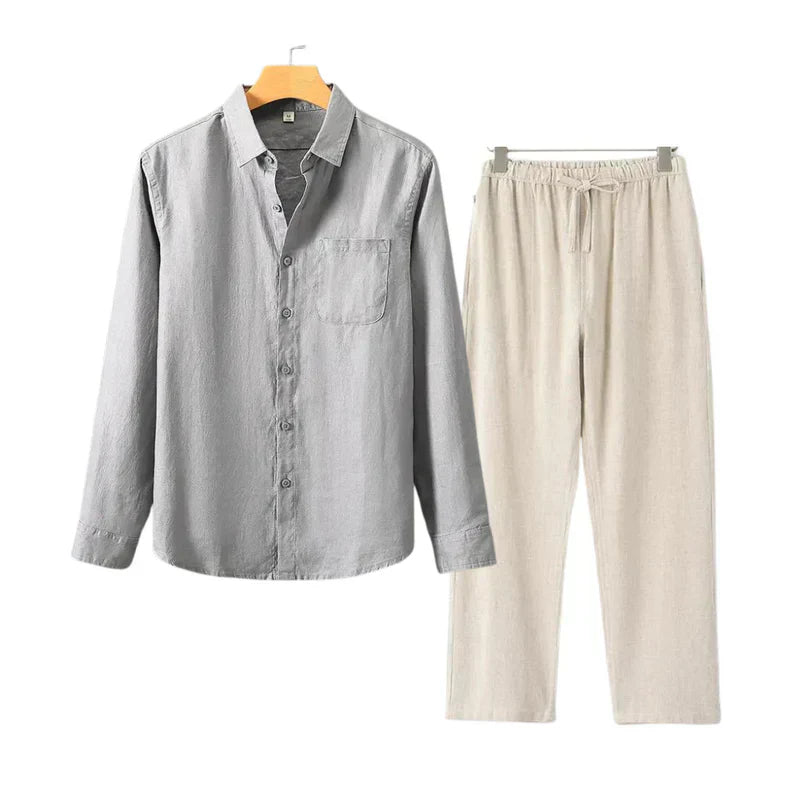 TheighT Linen Combo Longsleeve