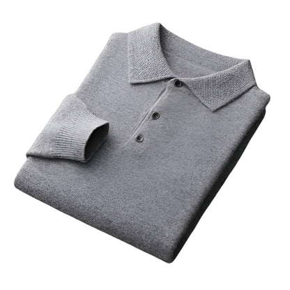 Eversley Merino Wool Polo Sweater