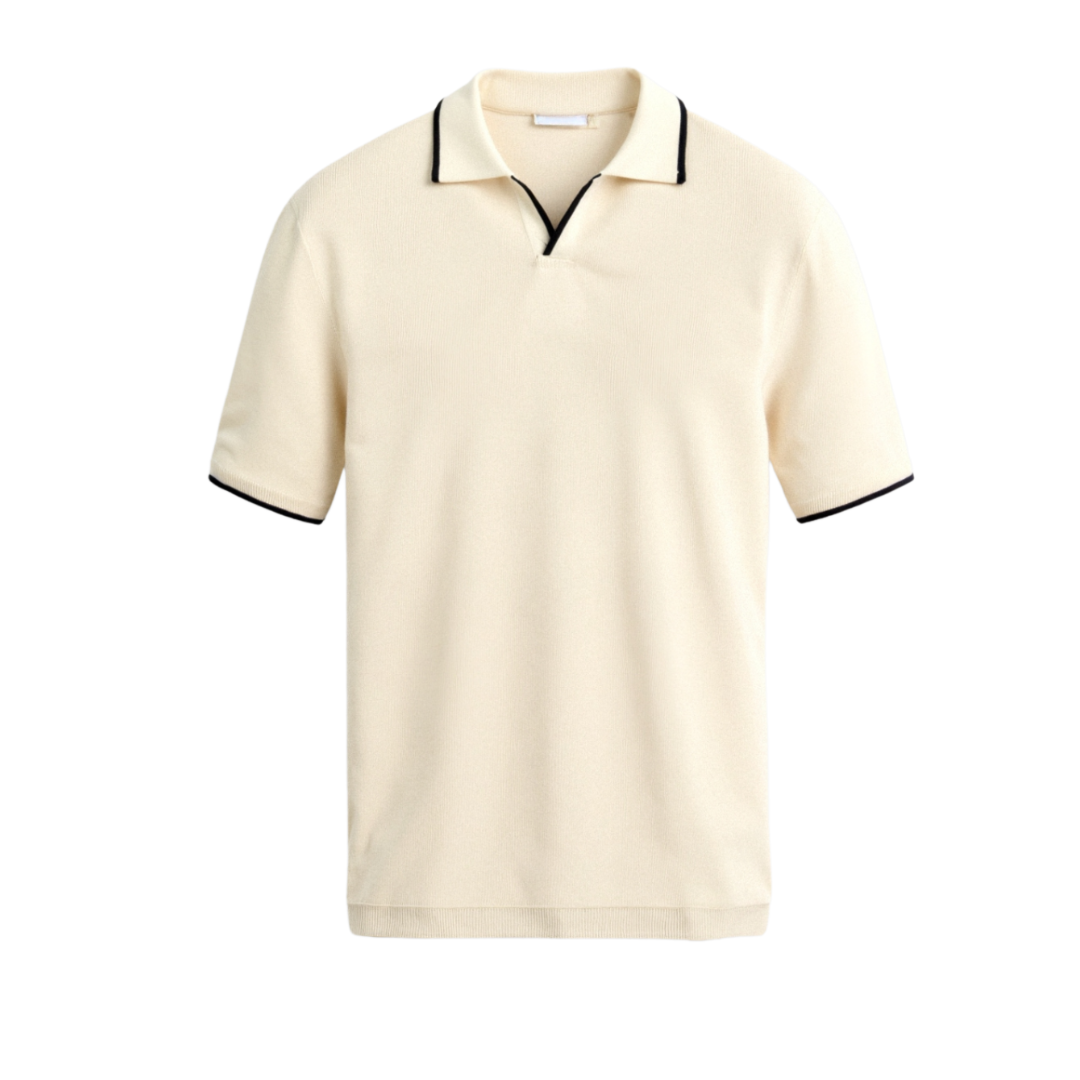 TheighT Contrast Slim Fitted Polo