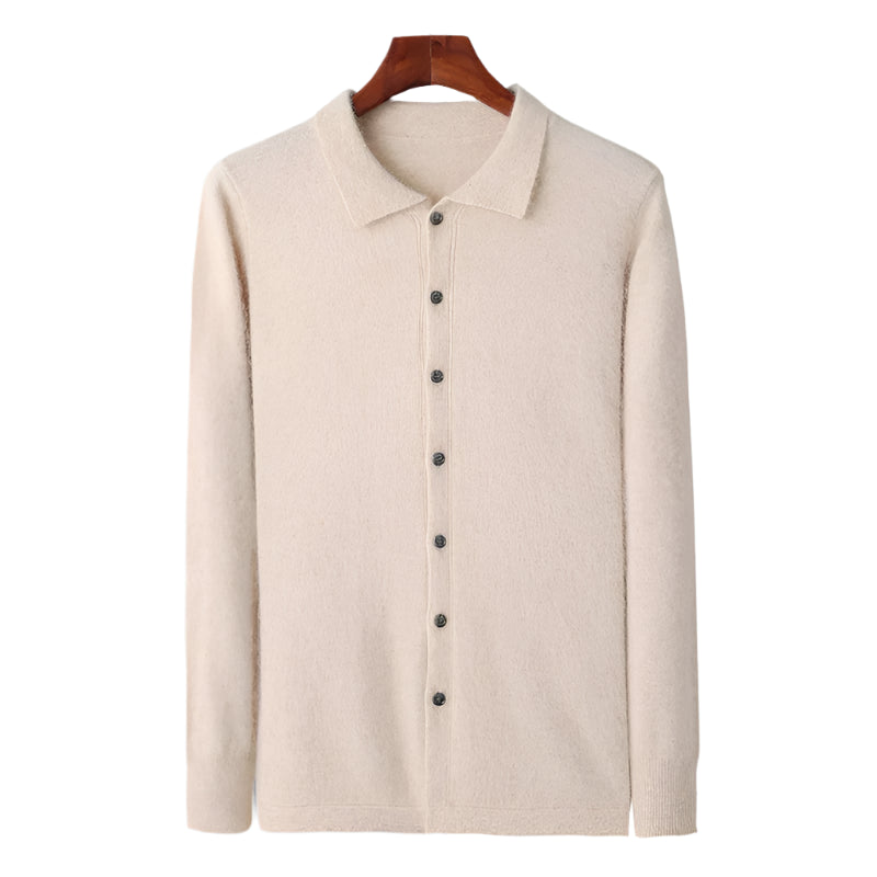 100% TheighT Cashmere Polo Button